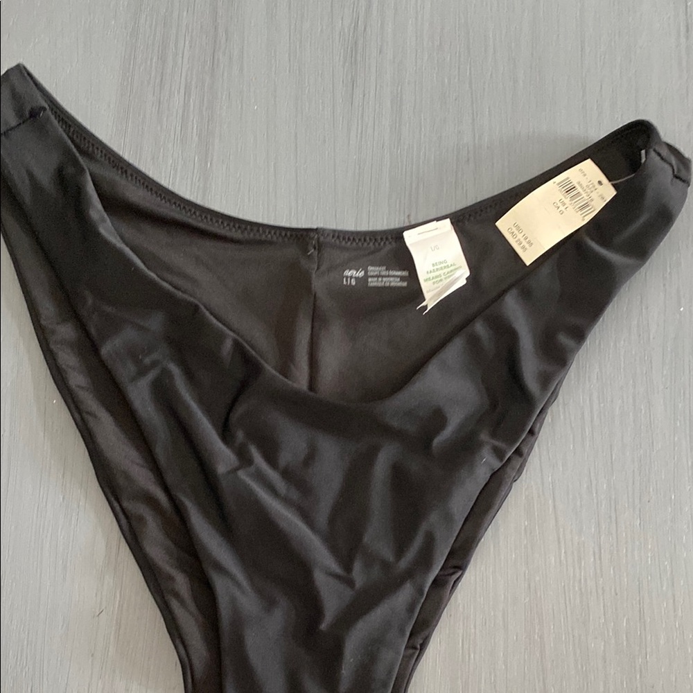 American Eagle Outfitters Black Swim Bottom